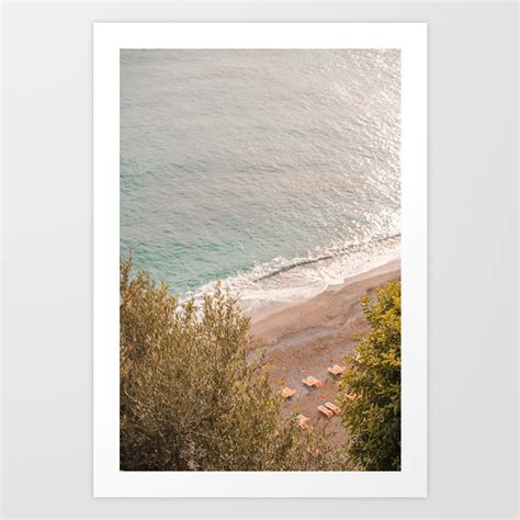 Aerial View of Italian Beach | Fine Art Print | Italy Wall Art | Summer ...