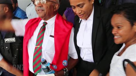 Sitiveni Rabuka Leaving High Court In Suva Youtube