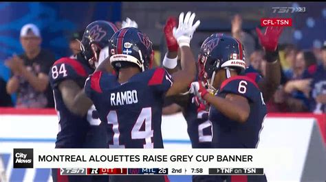 Alouettes unveiled Grey Cup banner at 2024 home opener