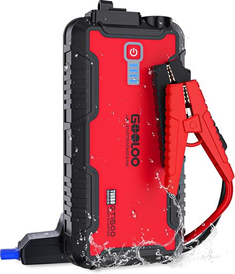 Amazon GOOLOO Jump Starter Battery Pack 1500A Peak Car Jump Box