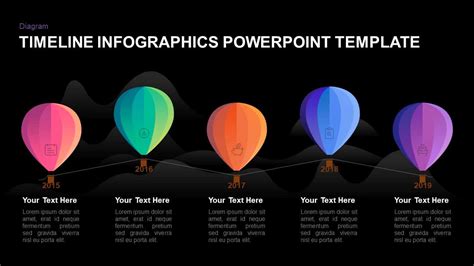 5 Year Timeline Balloon Powerpoint Template And Keynote Slidebazaar