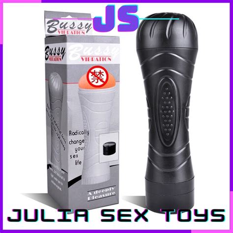 JS BUZZY Cup Sex Toy For Men Masturbation Cup Fake Pussy Vibrator Vagina Flashlight Alat Lancap