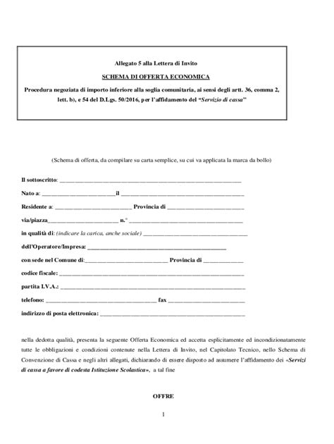 Compilabile Online Lettera Di Invito Per Procedura Negoziata Relativa