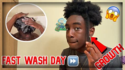 Fastest Wash Day Routine For Fast Hair Growth Youtube