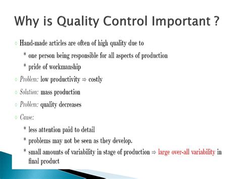 Ppt Introduction To Sqc Statistical Quality Control Powerpoint