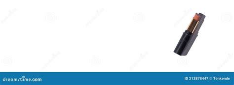 Nude Lipstick Make Up Beauty Web Banner On White Background Stock Image Image Of Shadow Black
