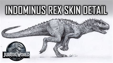 How To Draw Indominus Rex Scales Jurassic World Youtube