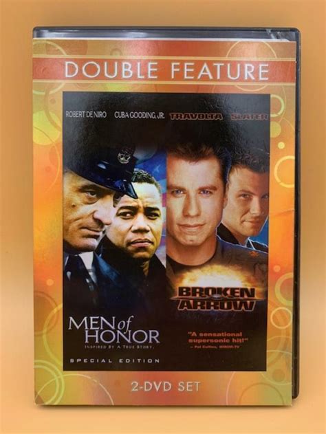 Double Feature Men Of Honor Broken Arrow DVD 2 Disc Set John