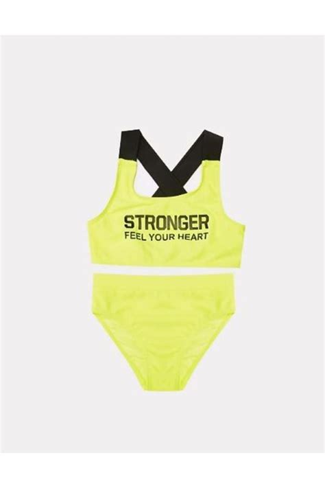 DEEP BEACH Yazı Baskılı Kız Çocuk Bikini Takım Db bt Fiyatı Yorumları Trendyol