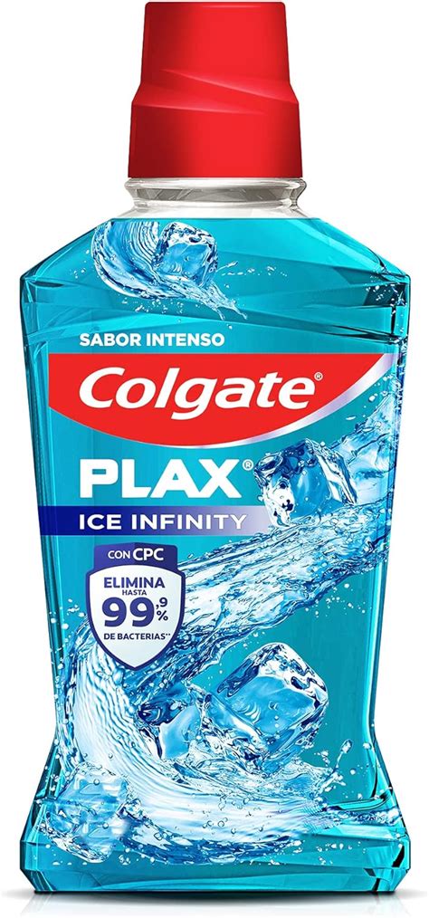 Colgate Enjuague Bucal Plax Ice Infinity 500 Ml Elimina Hasta El 99 99