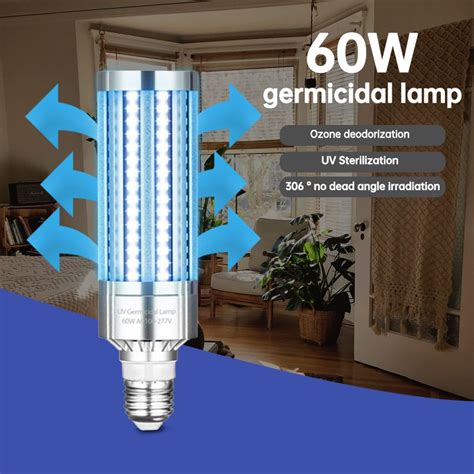 W Uvc Germicidal Led Bulbs Nm Uv Sterilizer Lamps Home