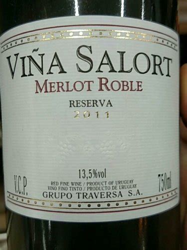 Familia Traversa Vi A Salort Reserva Merlot Roble Vivino Us