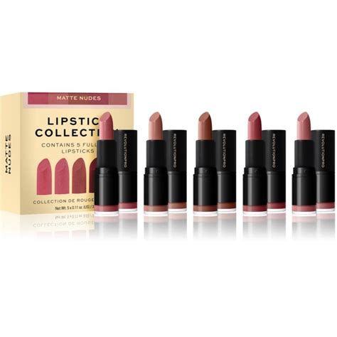 Makeup Revolution PRO Lipstick Collection zestaw szminek odcień Matte Nude szt Sklep EMPIK