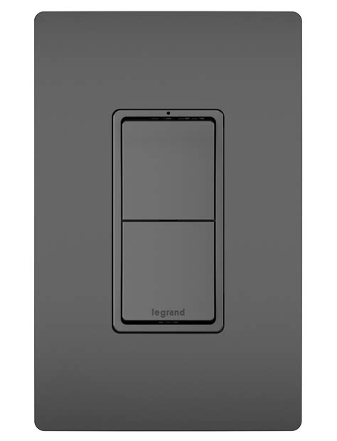 Radiant® Two Single Pole Switches Black Residential Switches Light Switches And Dimmers