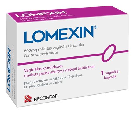 Lomexin 600 MG x1 Cápsula Mole Vaginal farmácia home