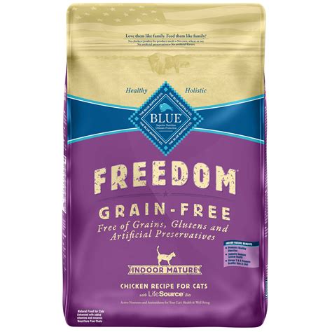 Blue Buffalo Freedom Grain Free Chicken Indoor Mature Cat Food Petco