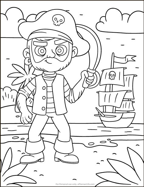 Captain Jake Coloring Pages