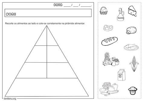 Atividades De Ciências Alimentação Pirâmide Alimentar Alimentos