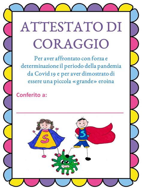 Attestato Di Coraggio A Casa Delle Maestre