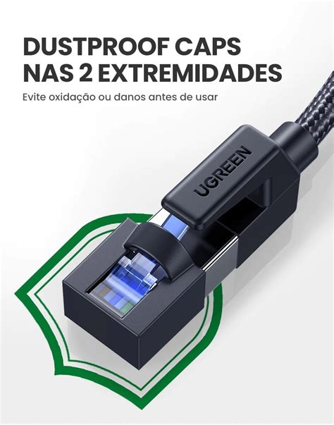 Cat Cabo De Rede Ugreen Fibra Mhz Gigabit Gbps M