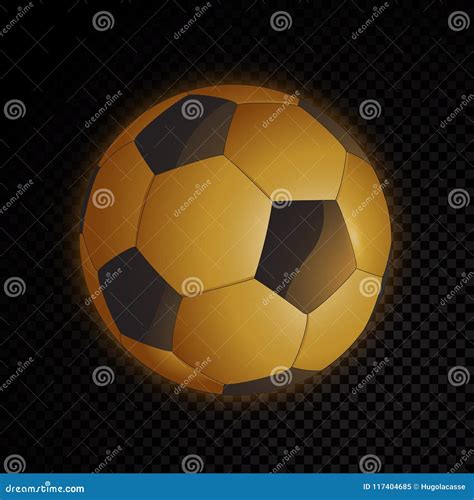 Gold Soccer Ball Stock Vector Illustration Of Sign 117404685