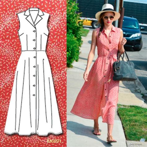 Sew The Look Breezy Long Shirtdress M6891 Mccallpattern