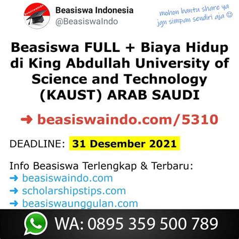 Beasiswa Indonesia On Twitter Https T Co Ajfqoa Beasiswa Full