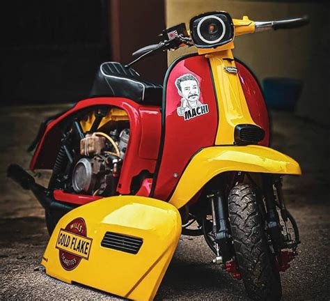 Lambretta Modified Scooter Powered By 350cc Twin Cylinder Two Stroke