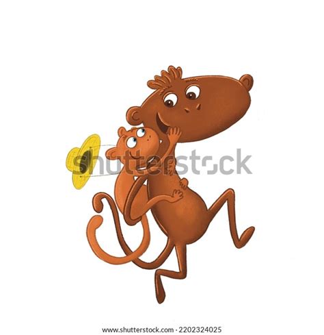 Cute Animals Hugging Their Kids Stock Illustration 2202324025 | Shutterstock