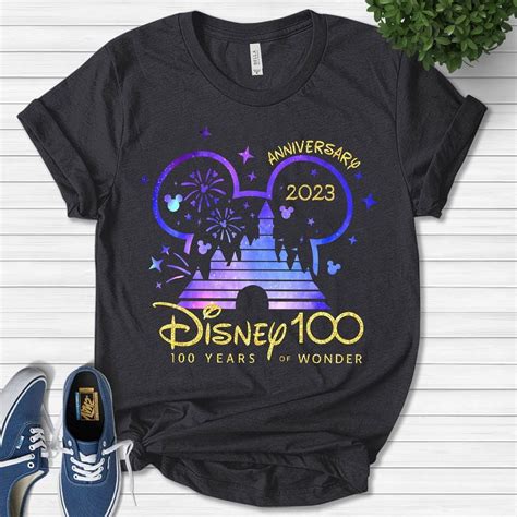 Disney 100th Anniversary Shirt Disney 100 Year Of Wonder Anniversary ...