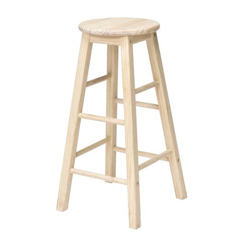 Wooden Stackable Stool (WS-100) Natural - Commercial Seating Products, Inc.