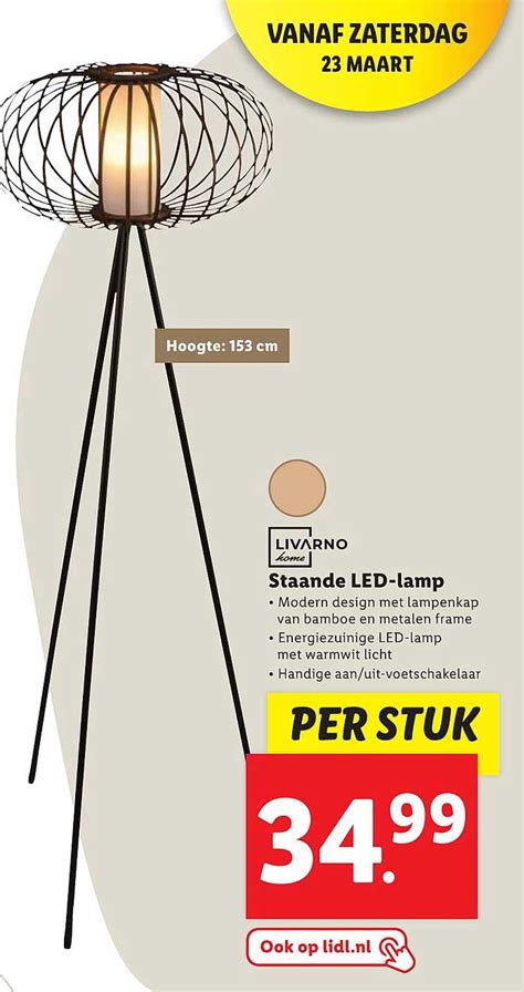 Livarno Home Staande LED Lamp Aanbieding Bij Lidl 1Folders Nl