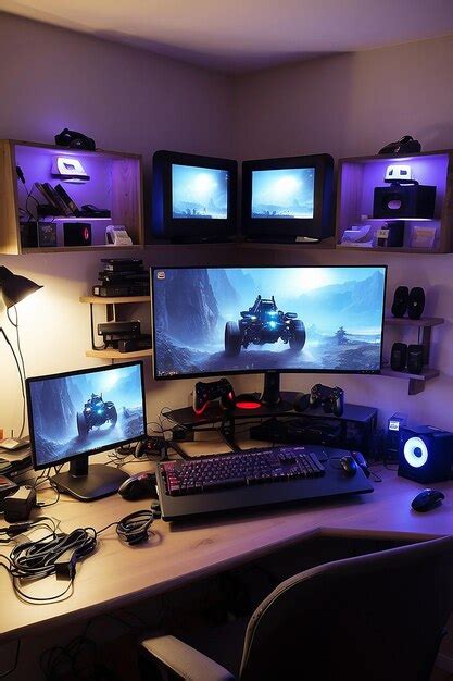 Premium Photo | Setup gaming pc