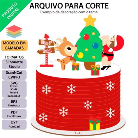 Arquivo Topo De Bolo Primeiro Natal Arquivo Da Loja Elo