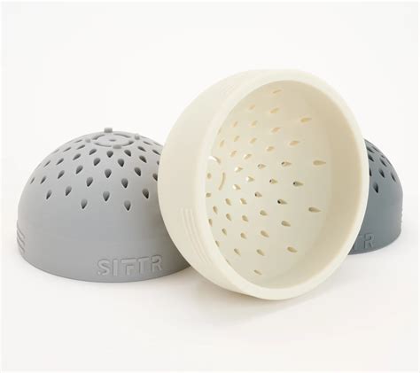 Siftr Set Of Multi Purpose Mini Silicone Strainers Qvc