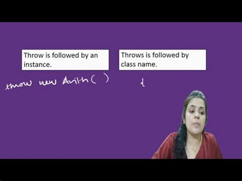 Difference Between Throw And Throws In Java Exception Handling In