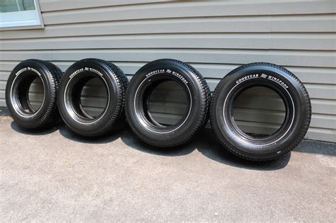 Vintage Goodyear Wingfoot Pintripe White Wall Tires 245 60r14 Ebay