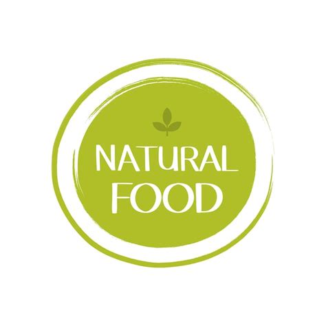 Premium Vector Natural Food Label Vegetarian Natural Organic Fresh