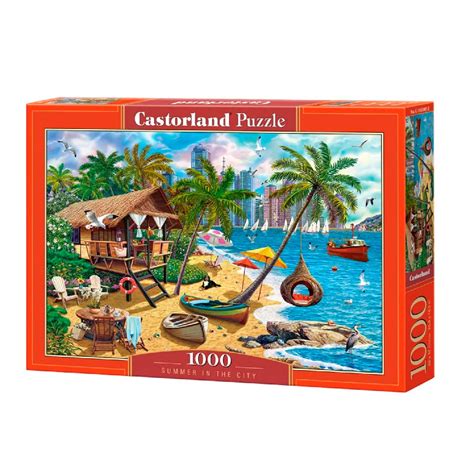 Puzzle CASTORLAND Puzzle de 1000 piezas Cabaña en la playa Ref