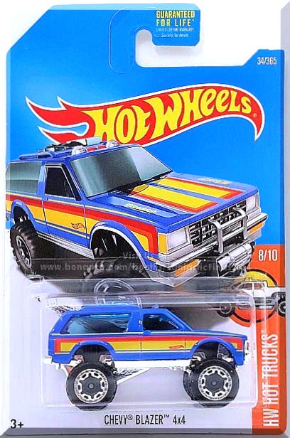 Hot Wheels Chevy Blazer X Hw Hot Trucks Blue Edition Contemporary