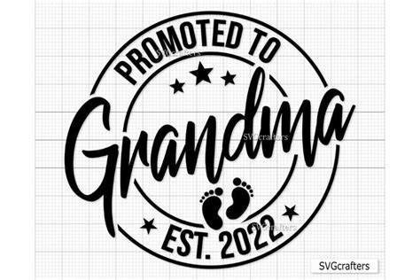 Promoted To Grandma Svg Png Baby Announcement Svg Baby Svg