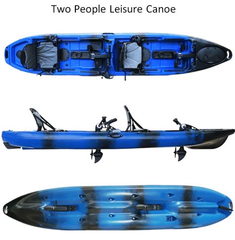 15.7' Tandem 2 Person Kayak Fishing Foot Pedal Leisure Canoe - Buy ...