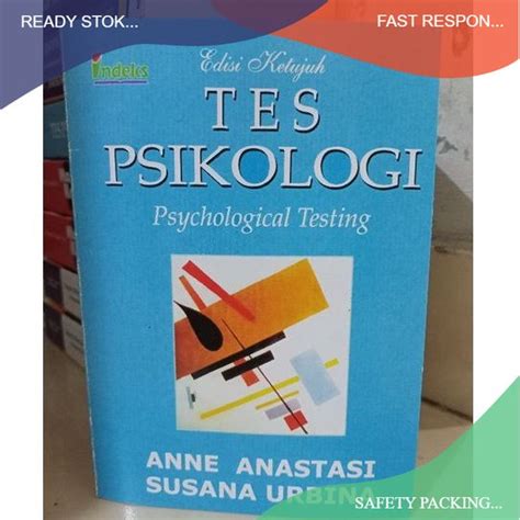 Jual Tes Psikologi Edisi 7 By Anne Anastasi Shopee Indonesia