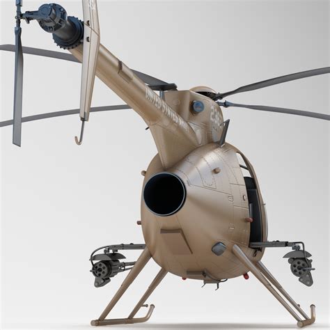 ah-6 little bird helicopter 3d model