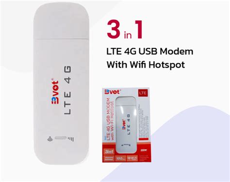 clé usb internet avec modem 4G LTE BVOT 3IN1 150 Mbps Avec Wifi