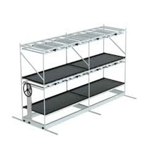 Hydroponic Growing System Mobile Vertical Growing Rack Ebb And Flood