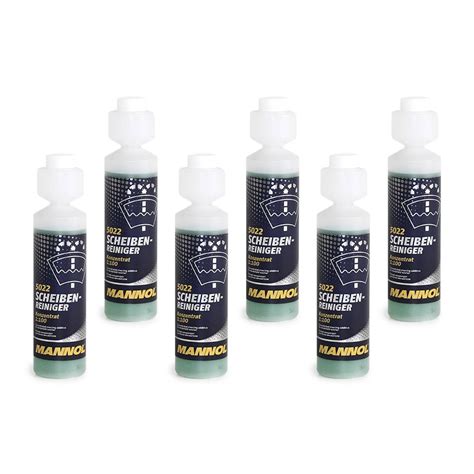 5022х6 MANNOL Scheiben-Reiniger Lave-glace sans phosphates, Bouteille ...