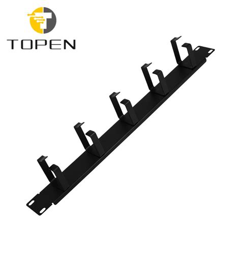 Topen 1u 5 D Ring Cable Manager 19 Inch Horizontal Rack Mount Metal