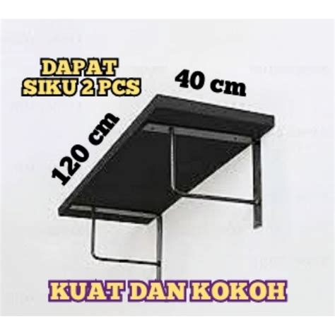 Jual Rak Ambalan Dinding Minimalis Siku Besi Papan Ambalan Laci