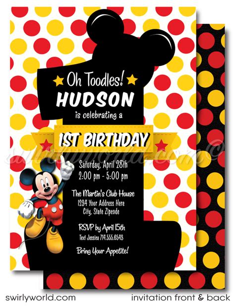 Mickey Mouse Clubhouse Birthday Party Invitations